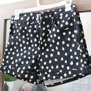 High Waisted Polka Dot Shorts